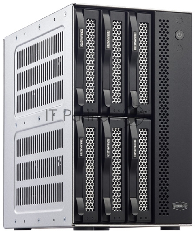 Сетевое хранилище TerraMaster D6-320 DAS tower/JBOD,RAID0,1/up to 2 SATA(3,5' or 2,5')/1xUSB3.2 Type-C gen2/1xPS/1YW