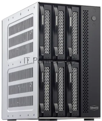 Сетевое хранилище TerraMaster D6-320 DAS tower/JBOD,RAID0,1/up to 2 SATA(3,5' or 2,5')/1xUSB3.2 Type-C gen2/1xPS/1YW
