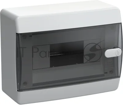 Корпус пластиковый IEK UNION Compact ЩРН-П-8 IP41 черная прозрачная дверь (UIC-KP12-N-08-41-K01)
