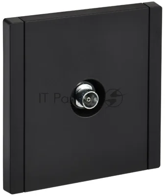 Розетка телевизионная оконечная FORTE&PIANO FP128 черный IEK FP-A10-O-K02