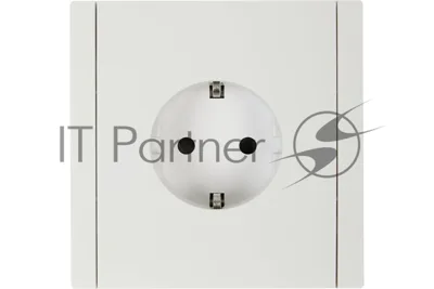 Розетка СП FORTE&PIANO FP215 16А с заземл. защ. шторки винт. крепл. белый IEK FP-R14-16-K01