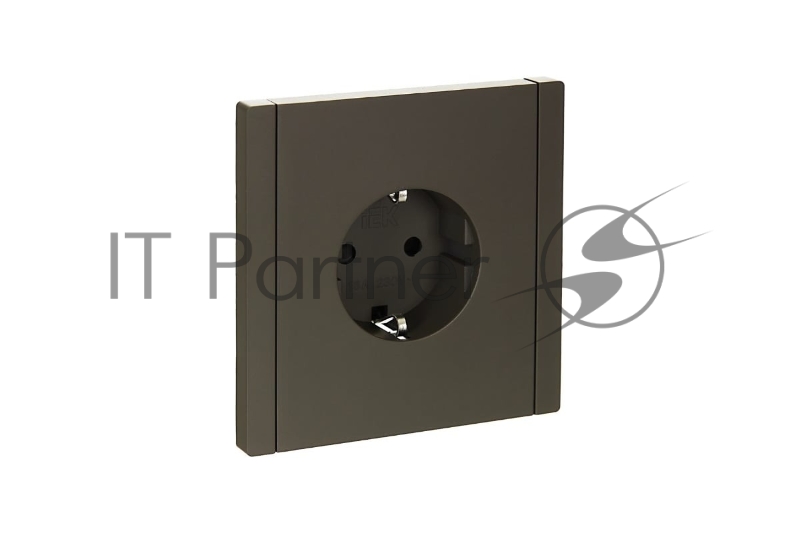 Розетка СП FORTE&PIANO FP315 16А с заземл. защ. шторки винт. крепл. сер. IEK FP-R14-16-K03