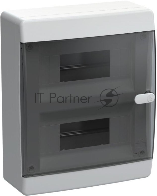 Корпус пластиковый IEK UNION Compact ЩРН-П-18 IP41 черная прозрачная дверь (UIC-KP12-N-18-41-K01)