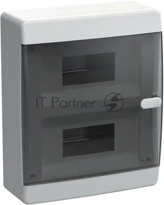Корпус пластиковый IEK UNION Compact ЩРН-П-18 IP41 черная прозрачная дверь (UIC-KP12-N-18-41-K01)