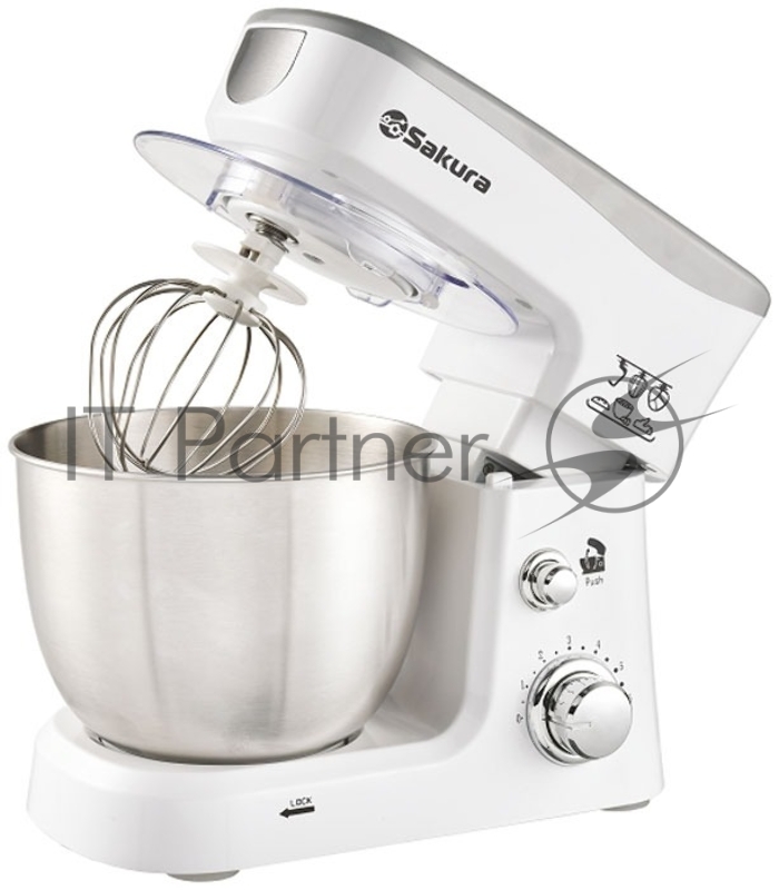 Миксер планетарный Sakura SA-6327W белый