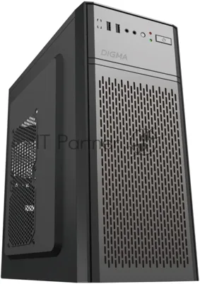 Компьютерный корпус Digma DCC-MD301 черный без БП ATX 1x80мм 4x120мм 1xUSB 2.0 1xUSB 3.0 audio