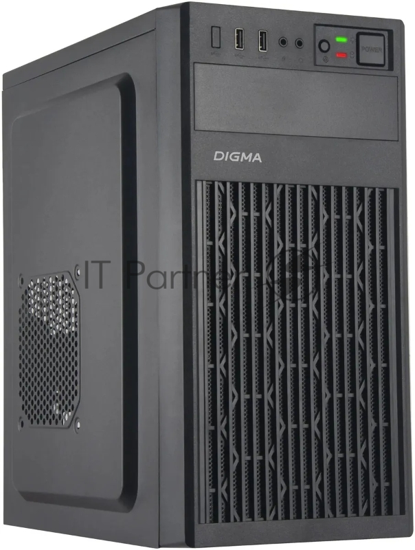 Компьютерный корпус Digma DCC-MN302 черный без БП mATX 1x80мм 2x120мм 1xUSB2.0 1xUSB3.0 audio