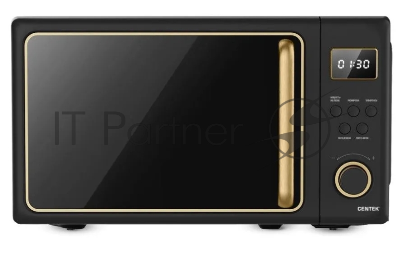 Микроволновая печь Centek CT-1565 черный, 20 л, 700 Вт, переключатели - кнопки, поворотный механизм