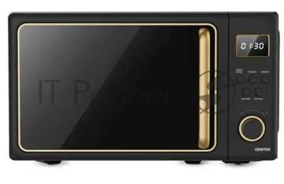 Микроволновая печь Centek CT-1565 черный, 20 л, 700 Вт, переключатели - кнопки, поворотный механизм