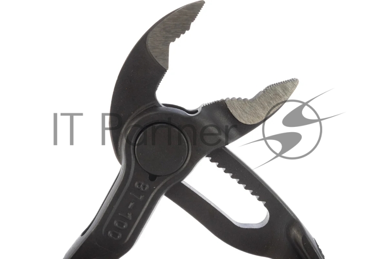 Клещи переставные сантехнические с фиксатором Knipex KN-8700100 28мм (1дюйм) под ключ 24мм L-100мм Cr-V сер.