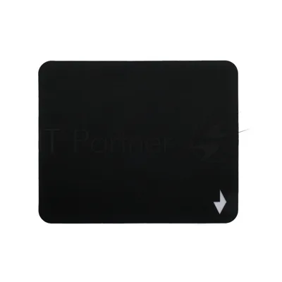 Коврик для мыши Gembird MP-BLACK-S, черный, 220х180х2мм, ткань/резина, пакет