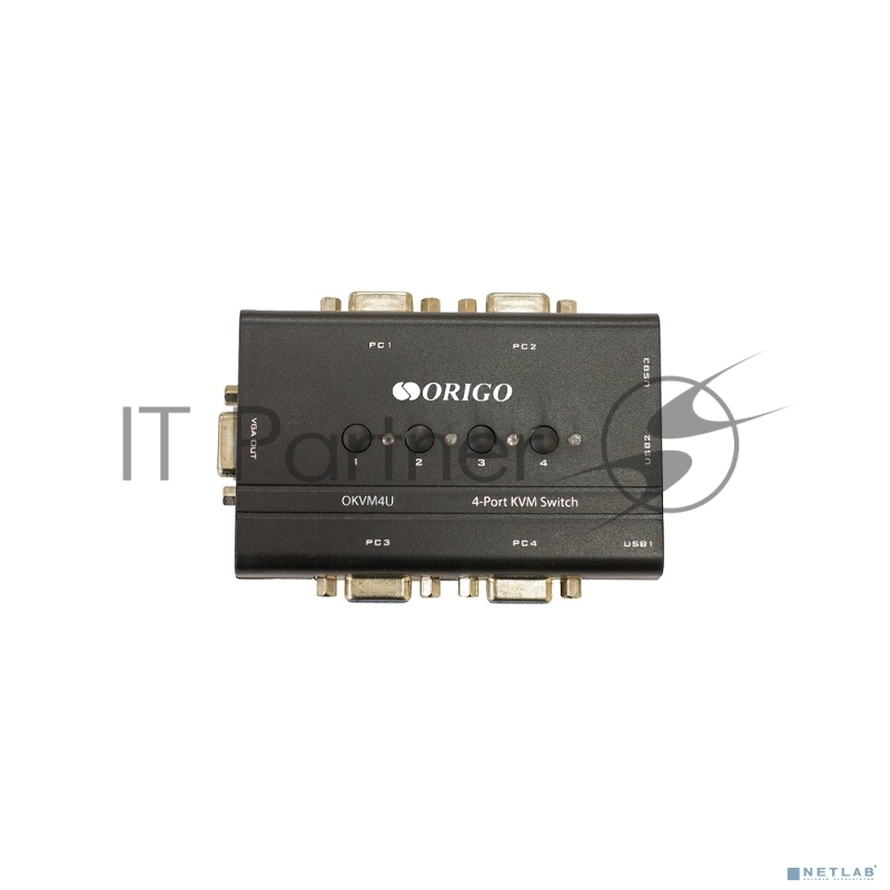 KVM-переключатель ORIGO OKVM4U/A1A, 4-портовый, с портами VGA и USB