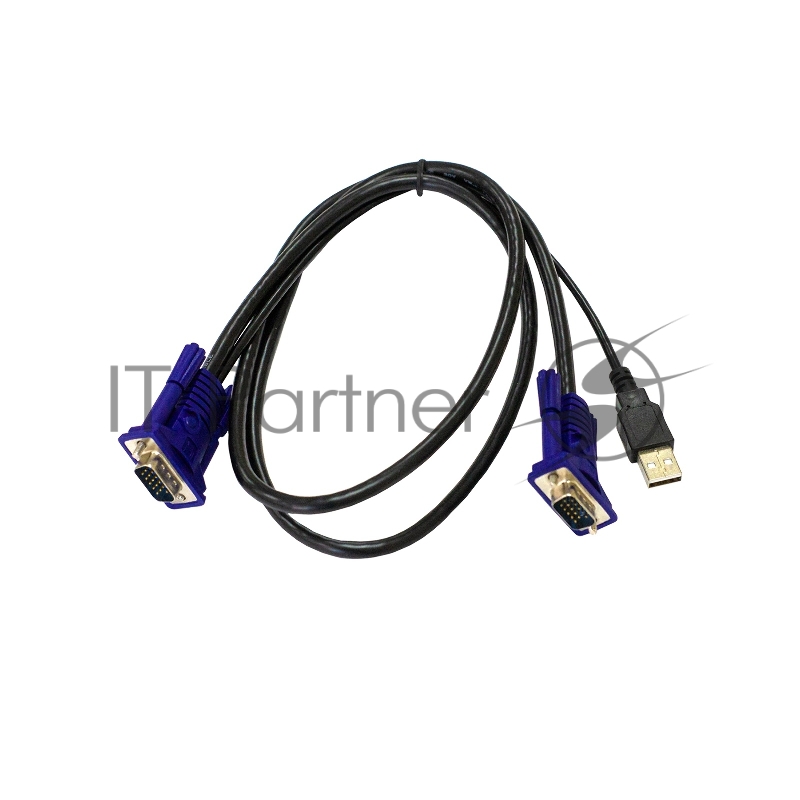 Кабель KVM ORIGO OKVMCU/A1A c разъемами VGA и USB, 1,8 м