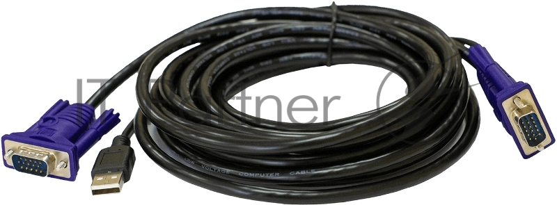 Кабель KVM ORIGO OKVMCU5/A1A с разъемами VGA и USB, 5 м