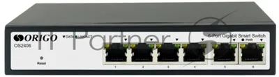 Коммутатор ORIGO OS2406/A1A, 6×1 Гбит/с, настраиваемый