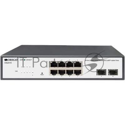 Коммутатор ORIGO OS2410/A1A, 8×1 Гбит/с + 2×1 Гбит/с SFP, настраиваемый