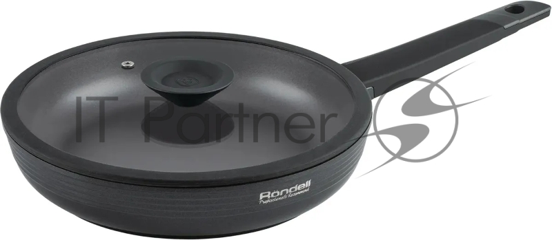 Сковорода Rondell Kontur RDA-1488, 28 см, с крышкой, серый