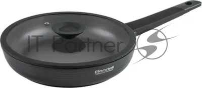 Сковорода Rondell Kontur RDA-1488, 28 см, с крышкой, серый