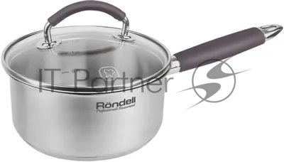 Ковш Rondell Akzent RDS-1386, 1.3 л, с крышкой, стальной