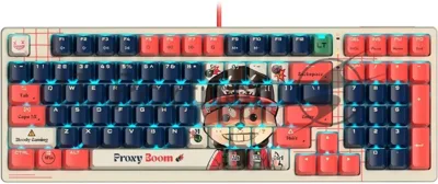 Клавиатура проводная A4Tech Bloody AT98 Proxy Boom USB бежевый/красный