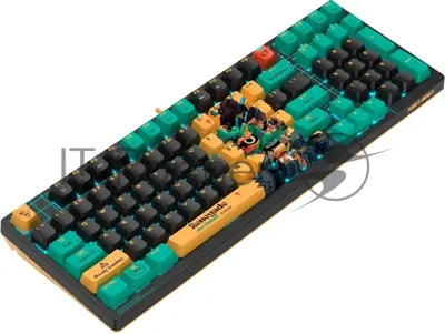 Клавиатура проводная A4Tech Bloody AT98 Renegade USB черный/зеленый