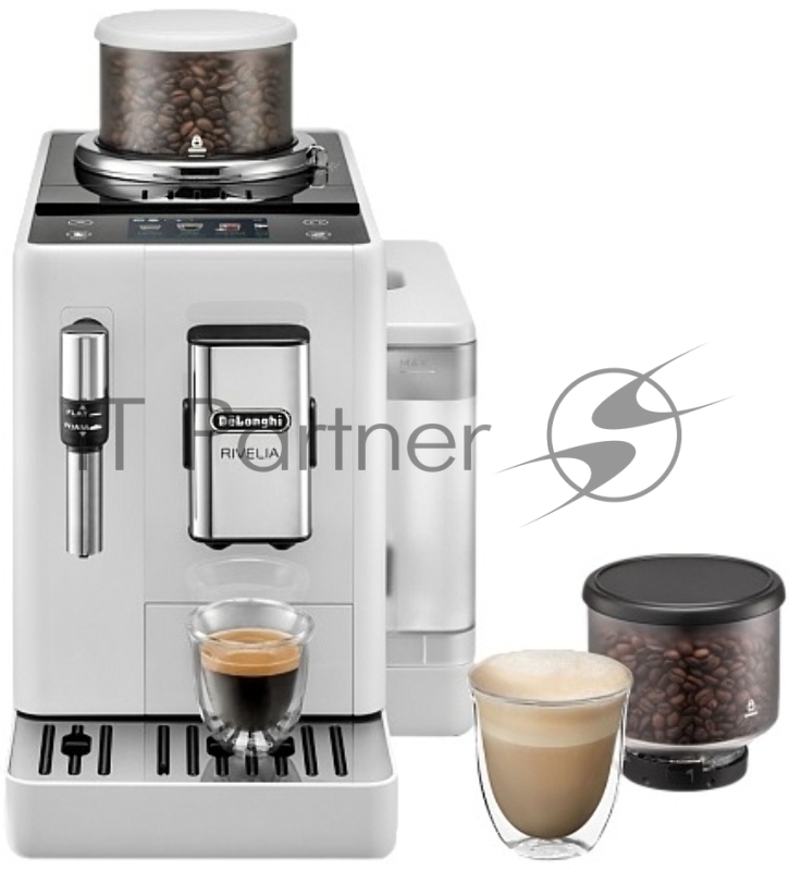 Кофемашина автоматическая DeLonghi EXAM440.35.W (0132213209) белый, исп. кофе - зерновой/молотый, 1,4 л, 1450 Вт, 19 бар