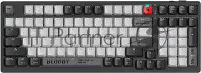 Клавиатура беспроводная механическая A4Tech Bloody WS98 USB черный/серый (WS98)