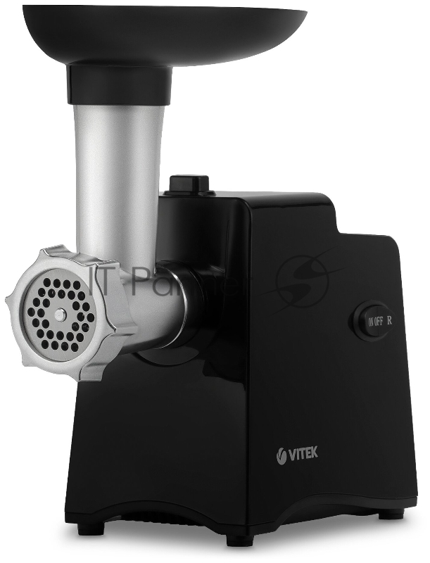 Мясорубка электрическая Metropolis Vitek VT-3644 черный, 2000 Вт, 1.8 кг/мин, реверс, насадки - 1