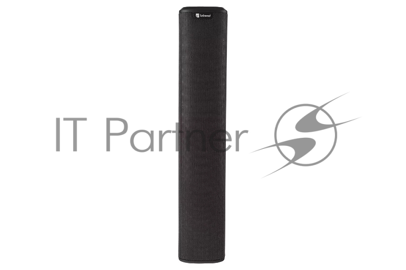 Звуковая колонна Intrend ITSPK-43DA-B активная 4x3", усилитель 2х120 Вт, входы DANTE + аналоговый (тюльпан), SPL 107dB, 80Hz18kHz, 20°х120° (VхH), вес 5.3кг, черный, крепление в комплекте, (цена за 1шт., продается парами)