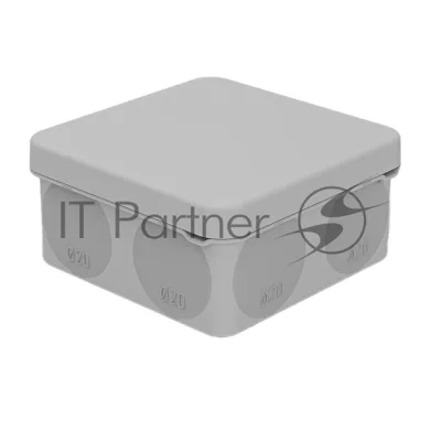 Коробка распаячная Rexant для прямого монтажа ОУ, HF, 80х80х40мм, IP67 (мембранные вводы)