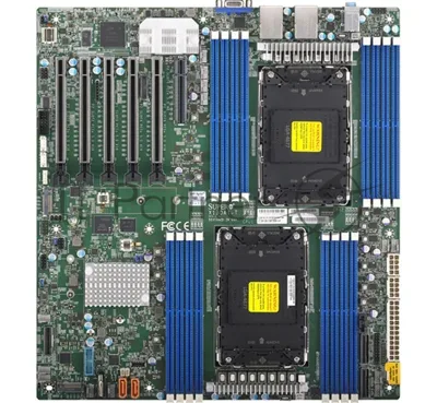 Материнская плата Supermicro MBD-X13DAI-T-B, LGA4677, Intel C741, 16xDDR5, 10xSATA, 2xM.2, 5xPCIe 5.0 x16, 1xPCIe 5.0 x8, D-Sub, 2x10Gb LAN, USB, E-ATX