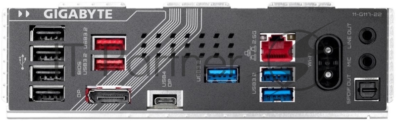 Материнская плата GIGABYTE Z890 GAMING X WIFI7, LGA1851, Intel Z890, 4xDDR5, 4xSATA, 4xM.2, 1xPCIe 5.0 x16, DisplayPort, USB Type-C, 1x2.5Gb LAN, 2x3.5 мм, 7.1, ATX