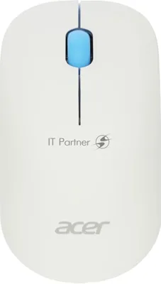 Мышь беспроводная Acer OMR205 белый/голубой, 1200 dpi, радиоканал, USB, кнопки - 3