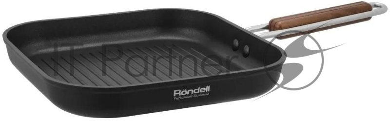 Сковорода-гриль Rondell Fjord RDA-1798, 26 см, без крышки, черный