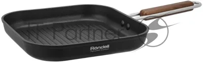 Сковорода-гриль Rondell Fjord RDA-1798, 26 см, без крышки, черный