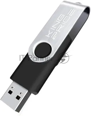 Флешка USB KingPrice KPFD2 (KPFD2A016ABK), 16Gb, USB 2.0, R/W 20/10, черный