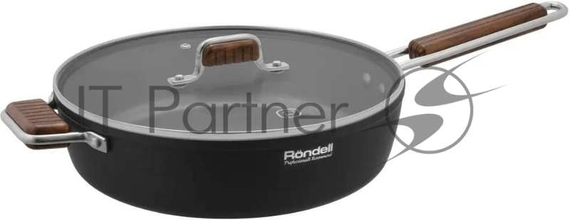 Сотейник Rondell Fjord RDA-1799, 28 см, с крышкой, черный