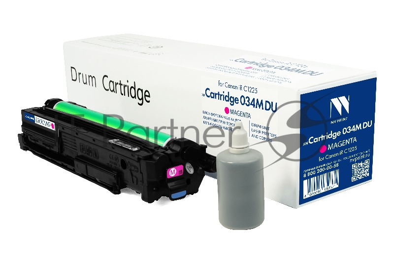 Блок фотобарабана NVPrint совместимый NV-034M DU Magenta для Canon iR C1225 (34000k)