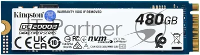 Накопитель SSD Kingston DC2000B, 480Gb, PCIe 4.0 x4, M.2 2280, R/W 7000/800