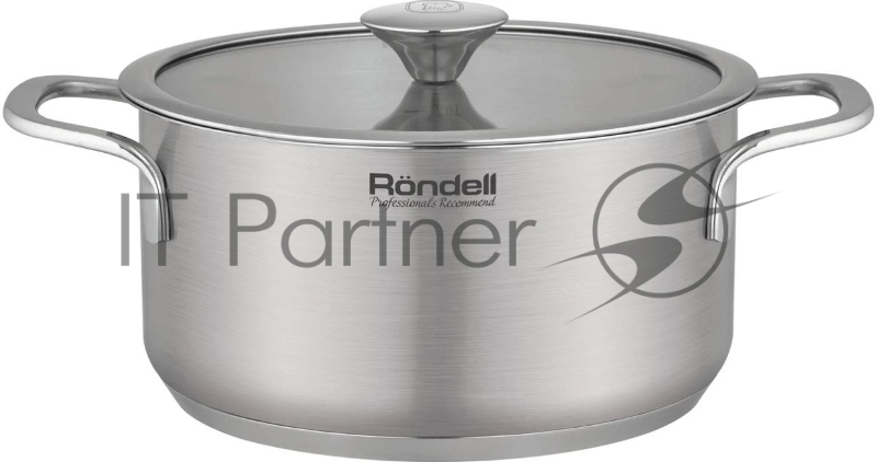 Кастрюля Rondell Modern RDS-1746, 2л, 18см, с крышкой, стальной