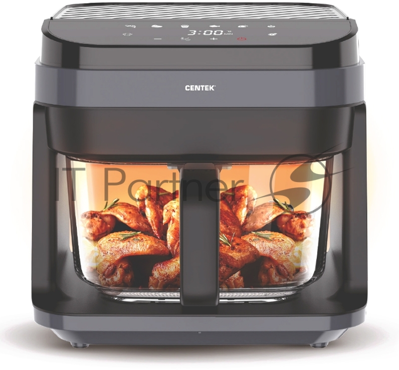 Аэрогриль Centek CT-3101 черный, 1350 Вт, 5.5 л, сенсор, 7 программ
