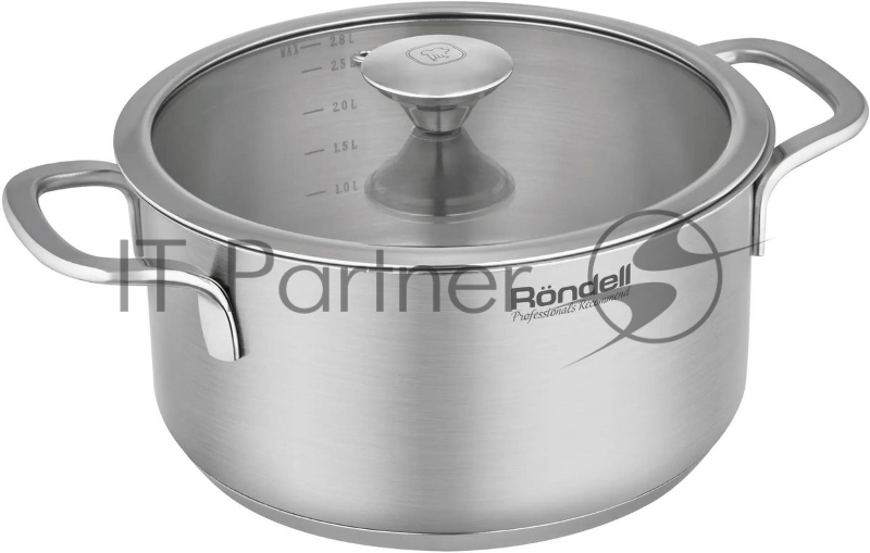 Кастрюля Rondell Modern RDS-1747, 2.8л, 20см, с крышкой, стальной