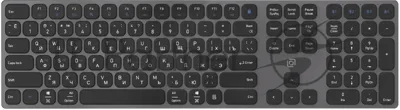 Клавиатура Oklick K867W беспроводная, Bluetooth, радиоканал, серый