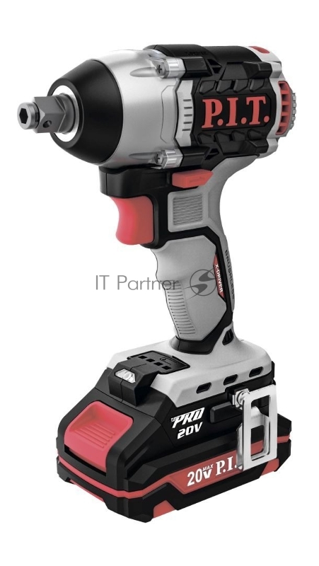 Гайковерт P.I.T. PIW20H-300B/4 аккум. патрон:квад.1/2"