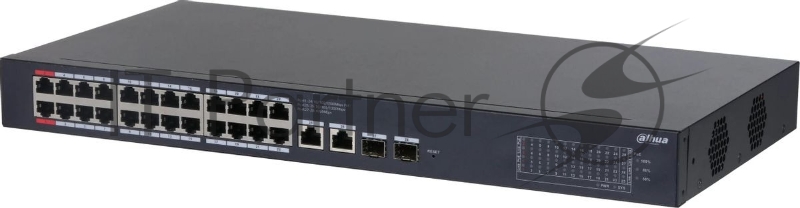 Коммутатор Dahua DH-CS4228-24GT-375, 24×1 Гбит/с + 2×1 Гбит/с Combo + 2×1 Гбит/с SFP, управляемый