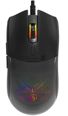 Мышь проводная Oklick 714GM черный, 3200 dpi, USB, кнопки - 7