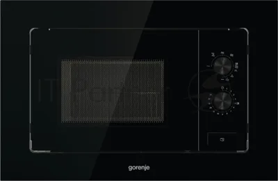 Встраиваемая микроволновая печь Gorenje BM201EG1BG черный, 20 л, 800 Вт, переключатели - поворотный механизм