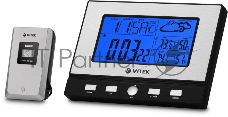 Погодная станция Vitek VT-3533 серебристый/черный