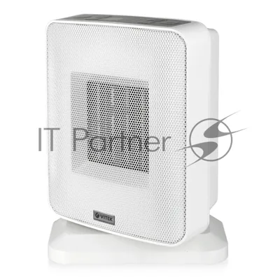 Тепловентилятор Vitek VT-2066 серый, 1500 Вт, 20 м2, термостат, дисплей