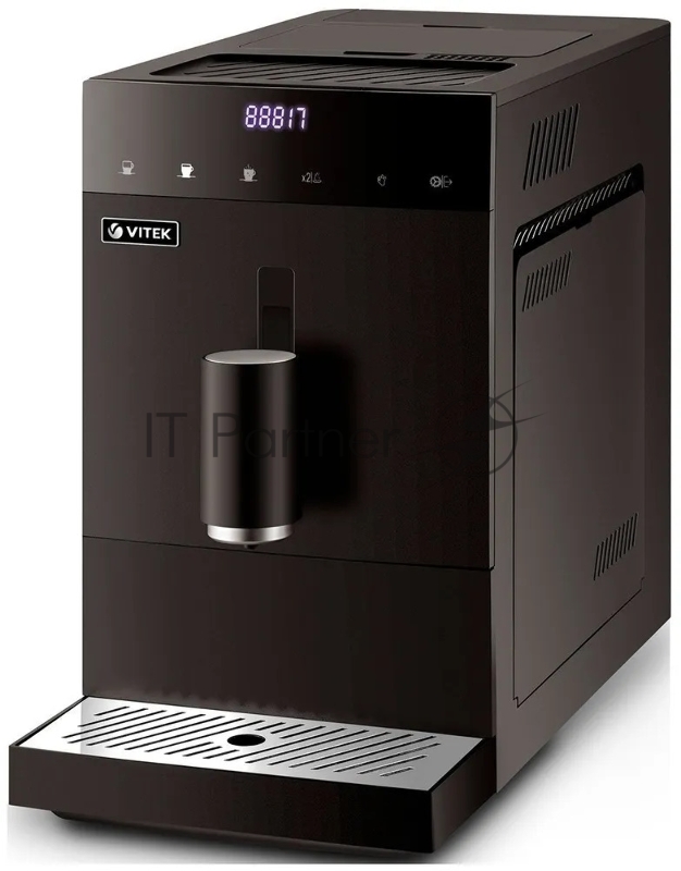 Кофемашина автоматическая Vitek Metropolis VT-8700 черный, зерновой кофе, 1.2 л, 1350 Вт, 20 Бар